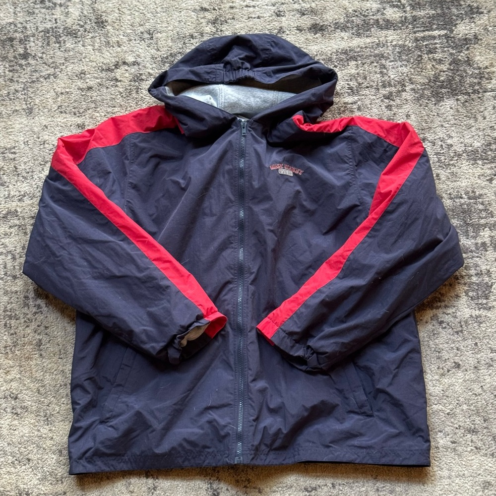 Walt Disney 1971 windbreaker jacket with embroidered Mickey Mouse on it